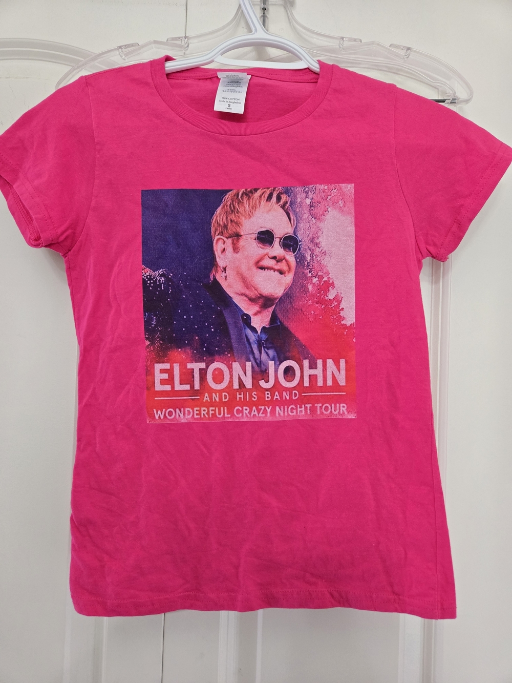 Elton John Women's Pink Graphic Tour T‑Shirt